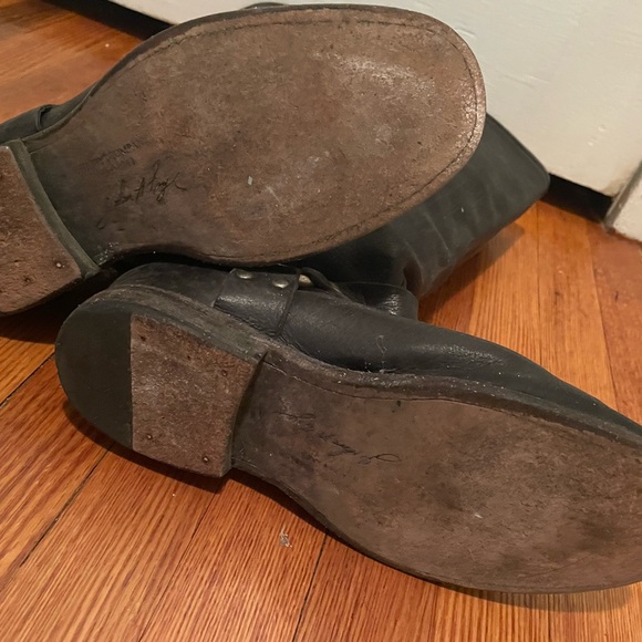 Black Veronica Harness Tall boots, black, size 8.5B - Picture 4 of 5